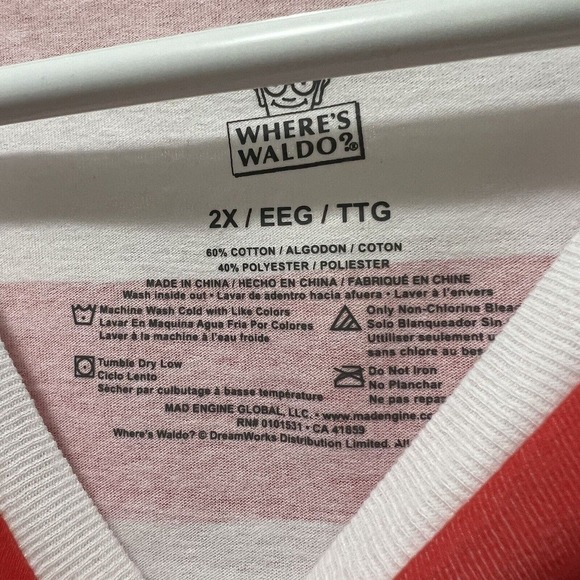 Where's Waldo? T-Shirt & Beanie Hat Combo Adult 2 XL NWOT - Picture 6 of 10
